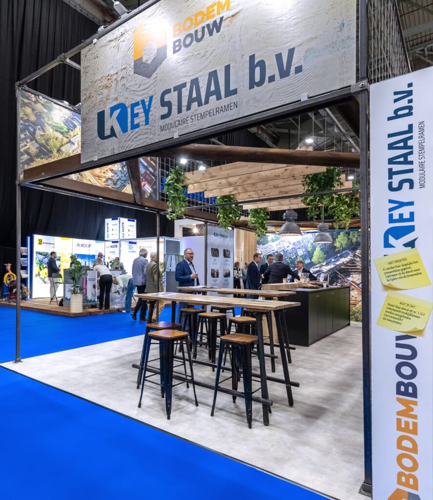 Bodembouw-keystaal-stand-infratech-beursstand-booth-cialona