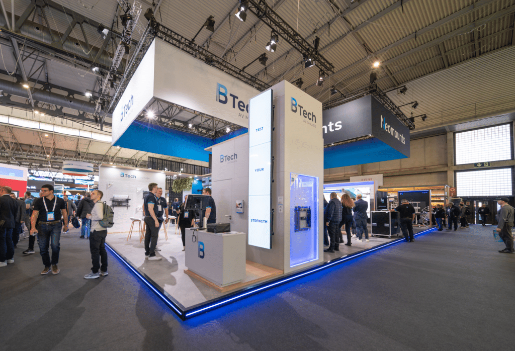 neomounts-btech-ise-fira-barcelona-integratedsystemseurope-stand-beursstand-exhibition