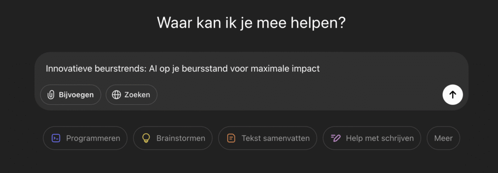 Innovatieve beurstrends: AI op je beursstand voor maximale impact