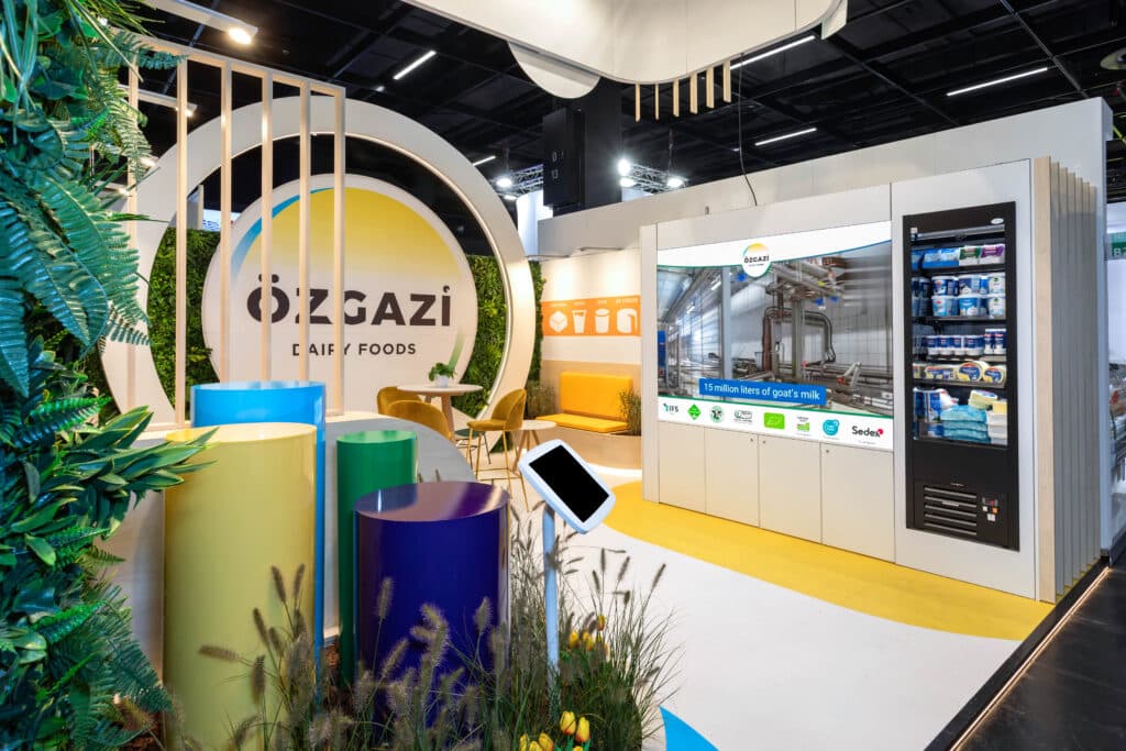 Ozgazi op de Anuga beurs in Keulen. Fullservice standbouw & Deisgn door Cialona